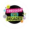 Big Dot of Happiness Through the Decades - 50s, 60s, 70s, 80s, and 90s Party Circle Sticker Labels - 24 Count